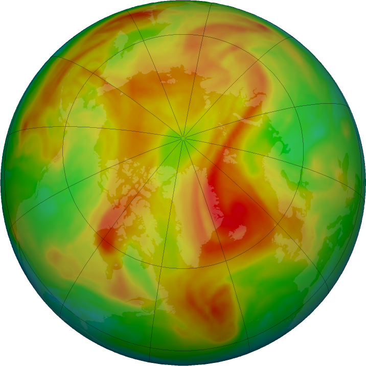 Arctic ozone map for 11 May 2019